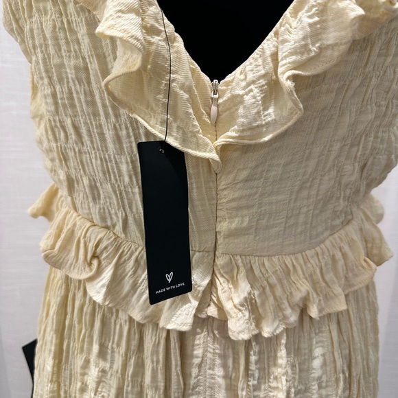 Lulu's Yellow Ruffle Mini Dress - Picture 7 of 12